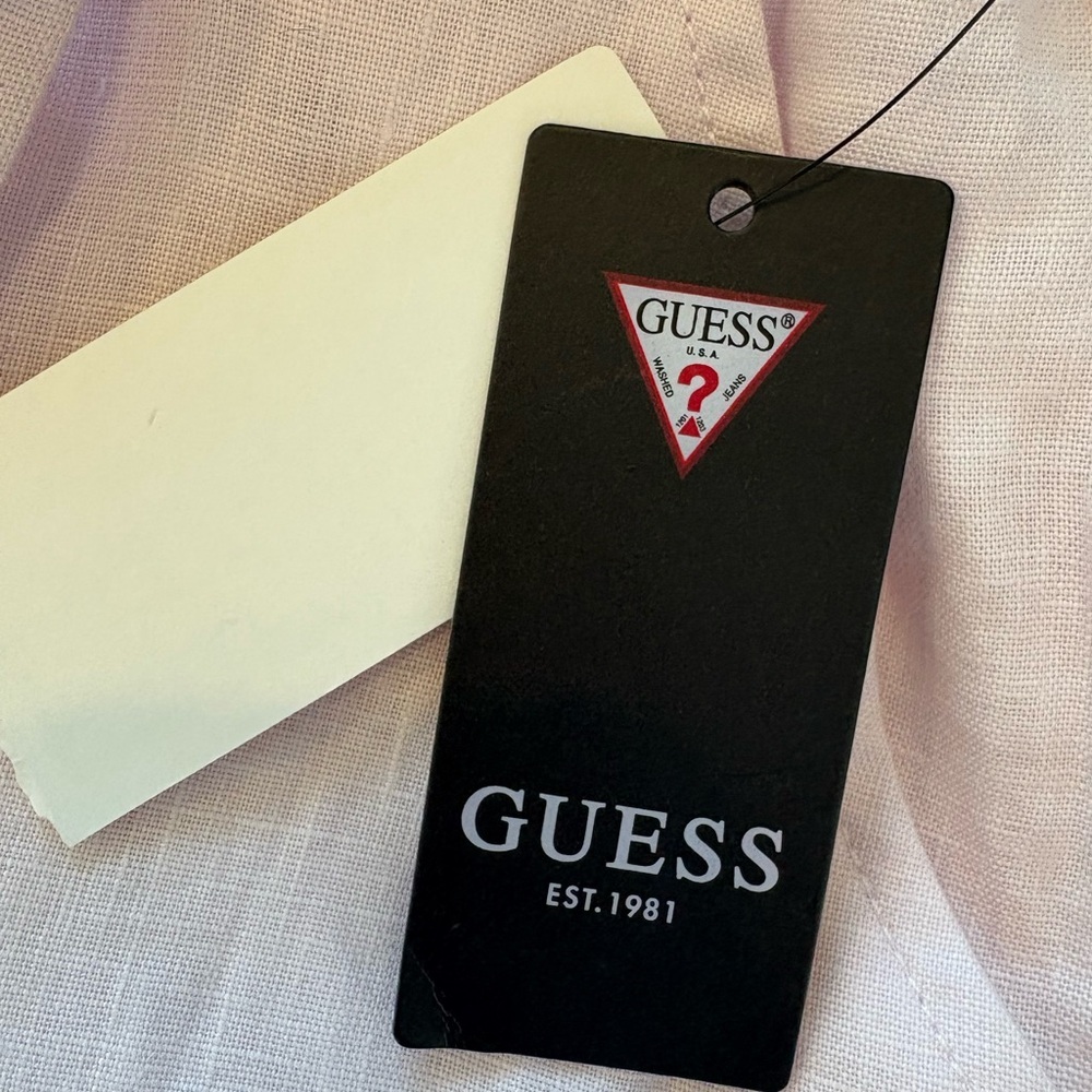 GUESS Linen Tessa Culotte Pant - Picture 7 of 10